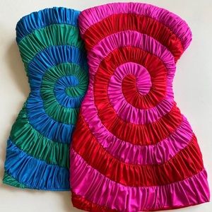 Lirika Matoshi New York Tyler Mcgillivary
Collab Spiral Dress in Pink & Red